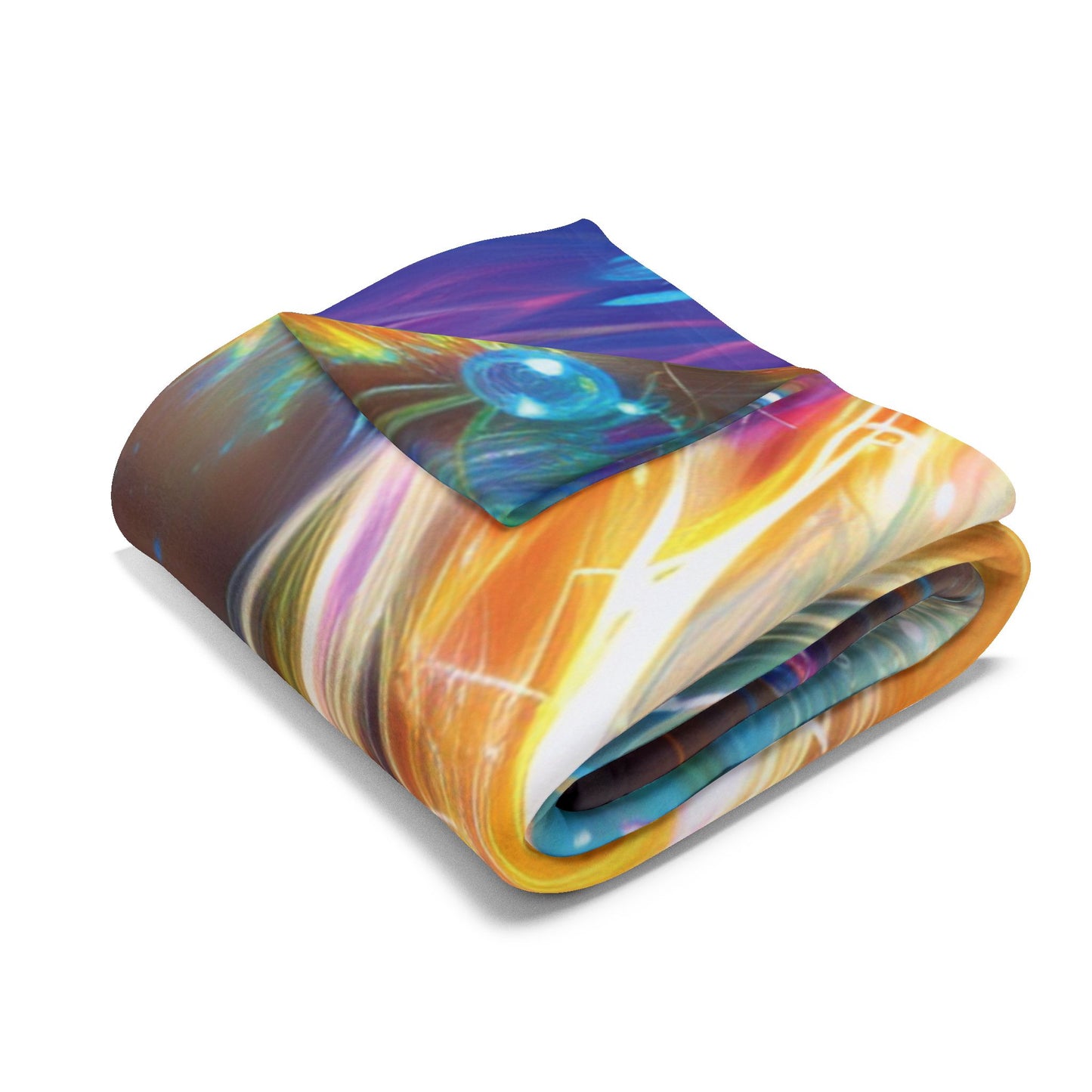 Fleece Blanket - Bright Colorful Siren Fantasy Art