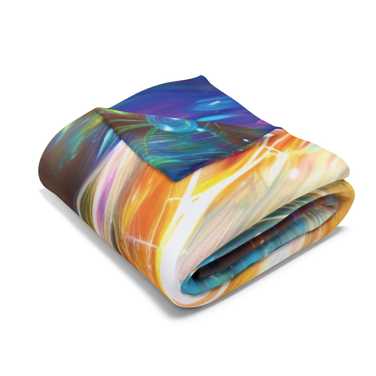 Fleece Blanket - Bright Colorful Siren Fantasy Art